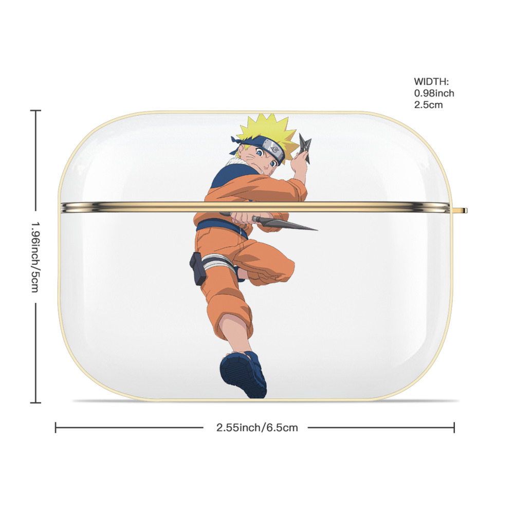 NARUTO -ナルト- うずまき ナルト Uzumaki Naruto 【AirPods Pro用】ハードシェル保護ケース｜耐衝撃・防指紋・カラビナ付き商品仕様