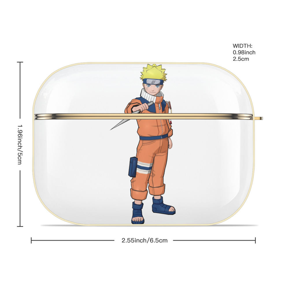 NARUTO -ナルト- うずまき ナルト Uzumaki Naruto 【AirPods Pro用】ハードシェル保護ケース｜耐衝撃・防指紋・カラビナ付き商品仕様