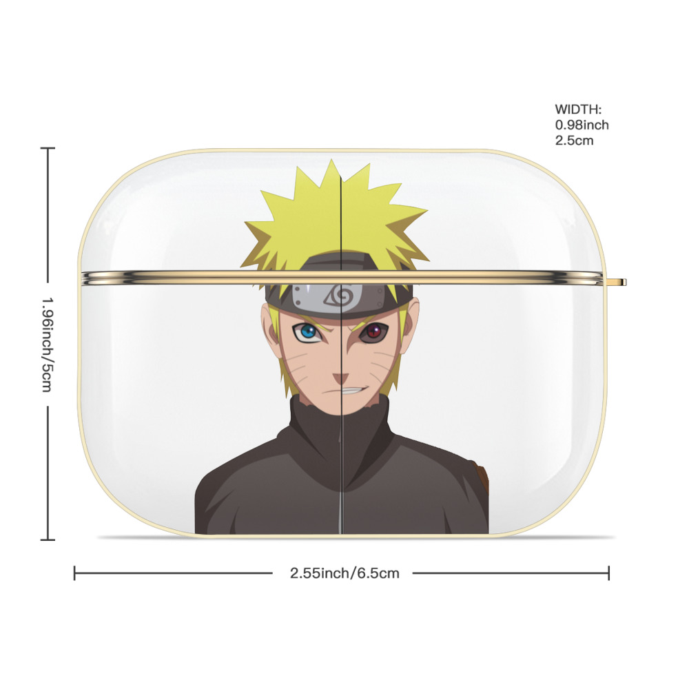 NARUTO -ナルト- うずまき ナルト Uzumaki Naruto 【AirPods Pro用】ハードシェル保護ケース｜耐衝撃・防指紋・カラビナ付き商品仕様