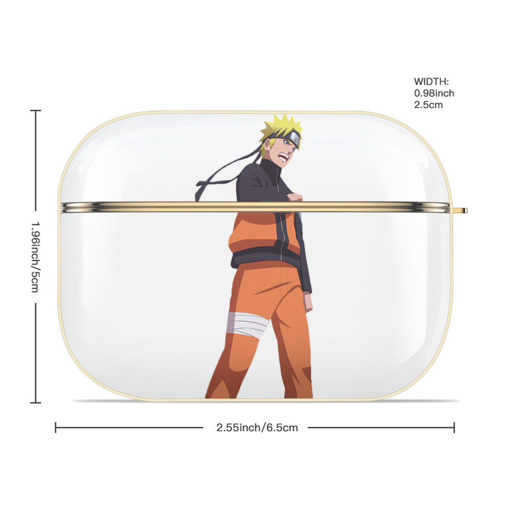 NARUTO -ナルト- うずまき ナルト Uzumaki Naruto 【AirPods Pro用】ハードシェル保護ケース｜耐衝撃・防指紋・カラビナ付き商品仕様