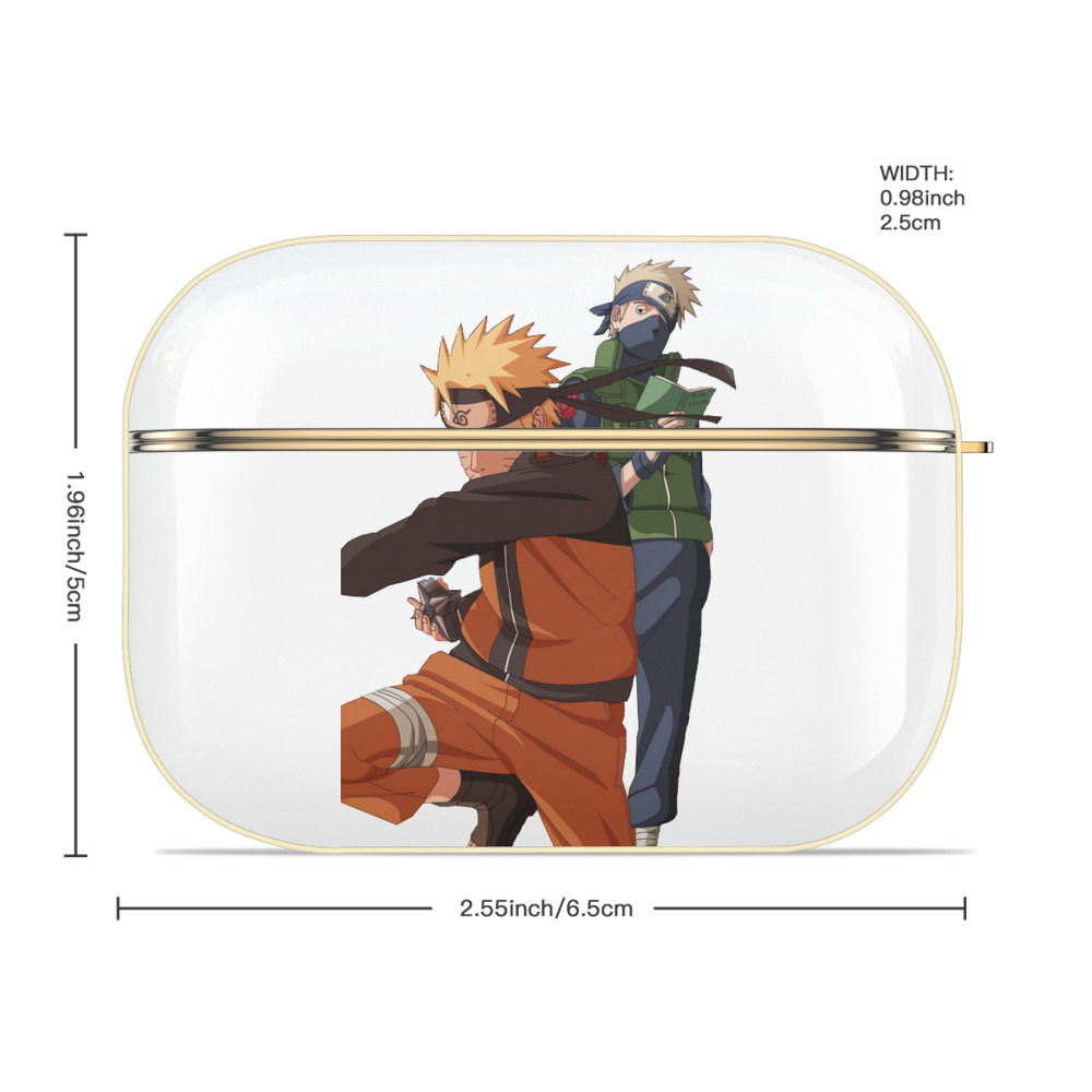 NARUTO -ナルト- うずまき ナルト Uzumaki Naruto 【AirPods Pro用】ハードシェル保護ケース｜耐衝撃・防指紋・カラビナ付き商品仕様