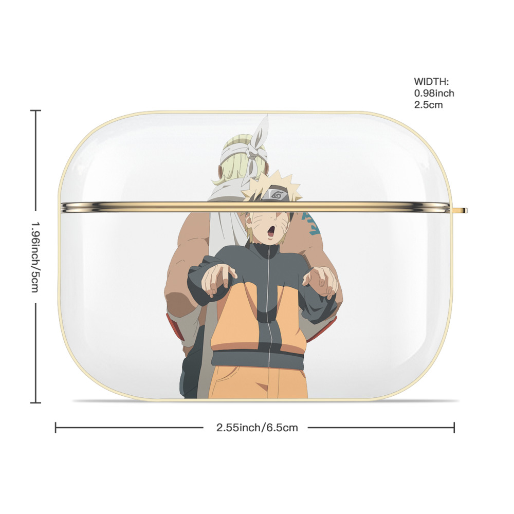 NARUTO -ナルト- うずまき ナルト Uzumaki Naruto 【AirPods Pro用】ハードシェル保護ケース｜耐衝撃・防指紋・カラビナ付き商品仕様