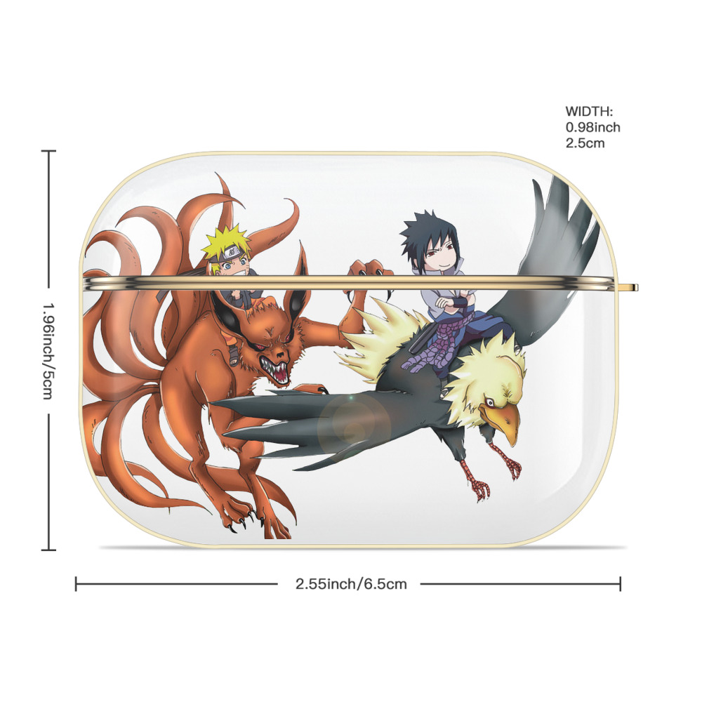 NARUTO -ナルト- うずまき ナルト Uzumaki Naruto 【AirPods Pro用】ハードシェル保護ケース｜耐衝撃・防指紋・カラビナ付き商品仕様