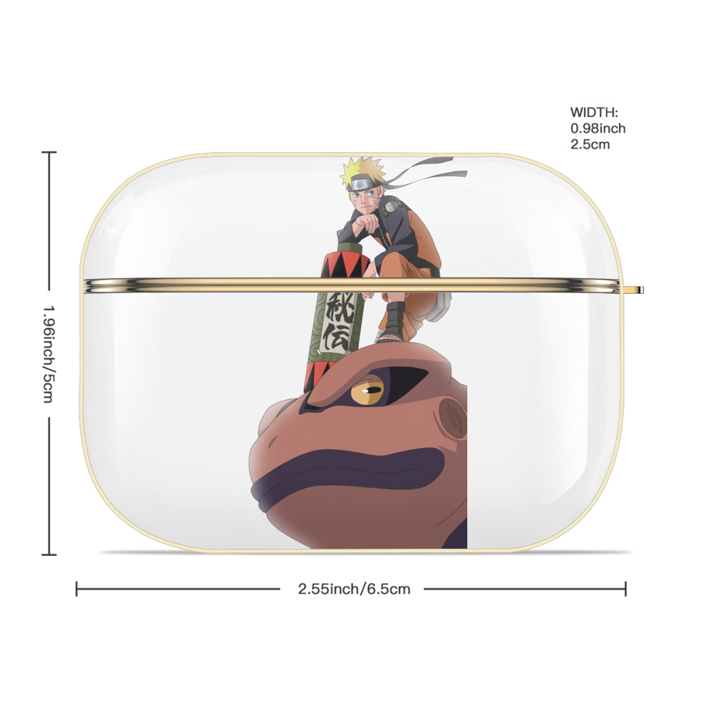 NARUTO -ナルト- うずまき ナルト Uzumaki Naruto 【AirPods Pro用】ハードシェル保護ケース｜耐衝撃・防指紋・カラビナ付き商品仕様
