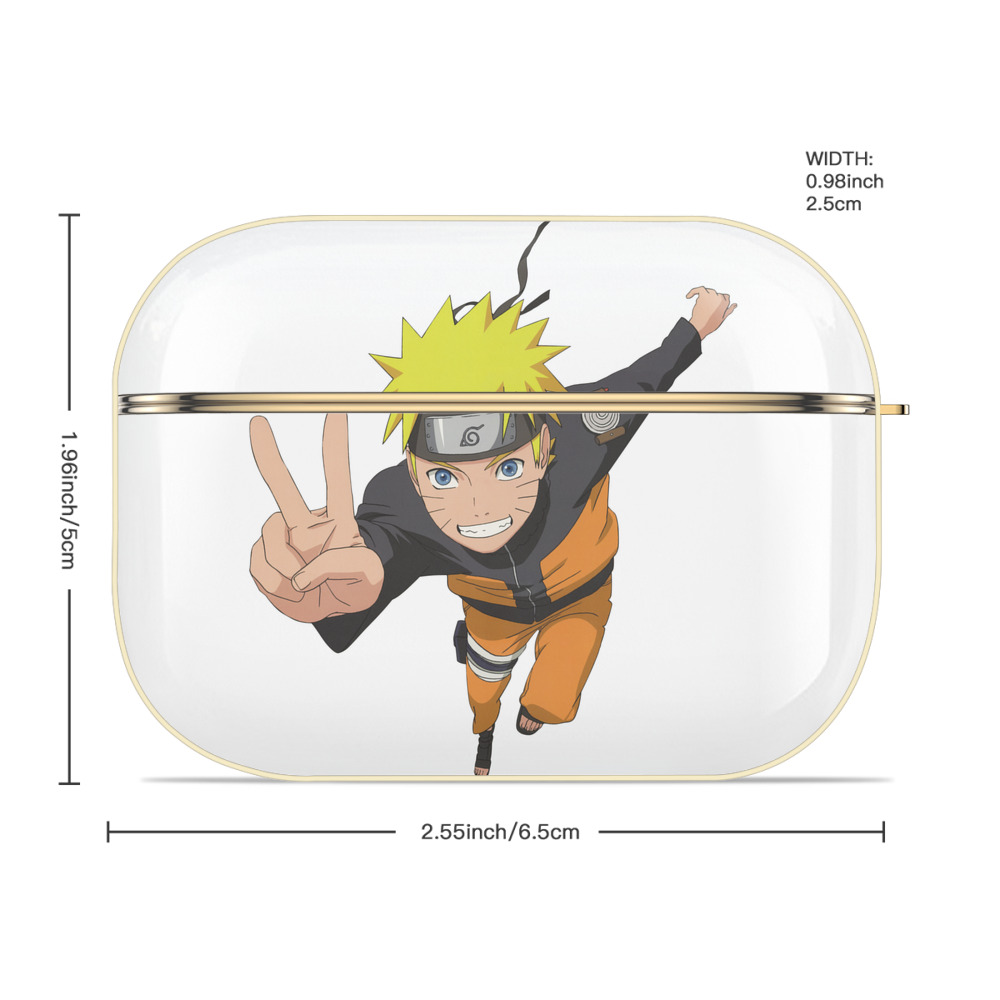 NARUTO -ナルト- うずまき ナルト Uzumaki Naruto 【AirPods Pro用】ハードシェル保護ケース｜耐衝撃・防指紋・カラビナ付き商品仕様