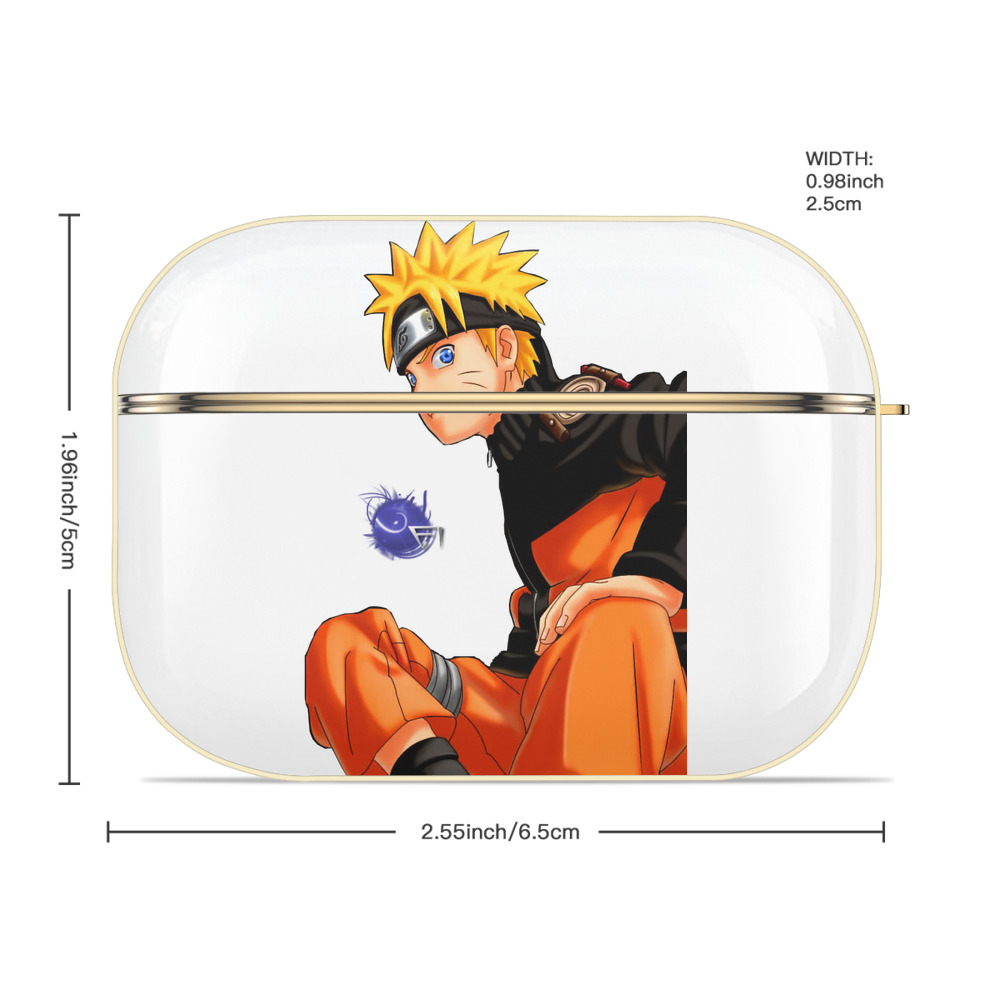 NARUTO -ナルト- うずまき ナルト Uzumaki Naruto 【AirPods Pro用】ハードシェル保護ケース｜耐衝撃・防指紋・カラビナ付き商品仕様