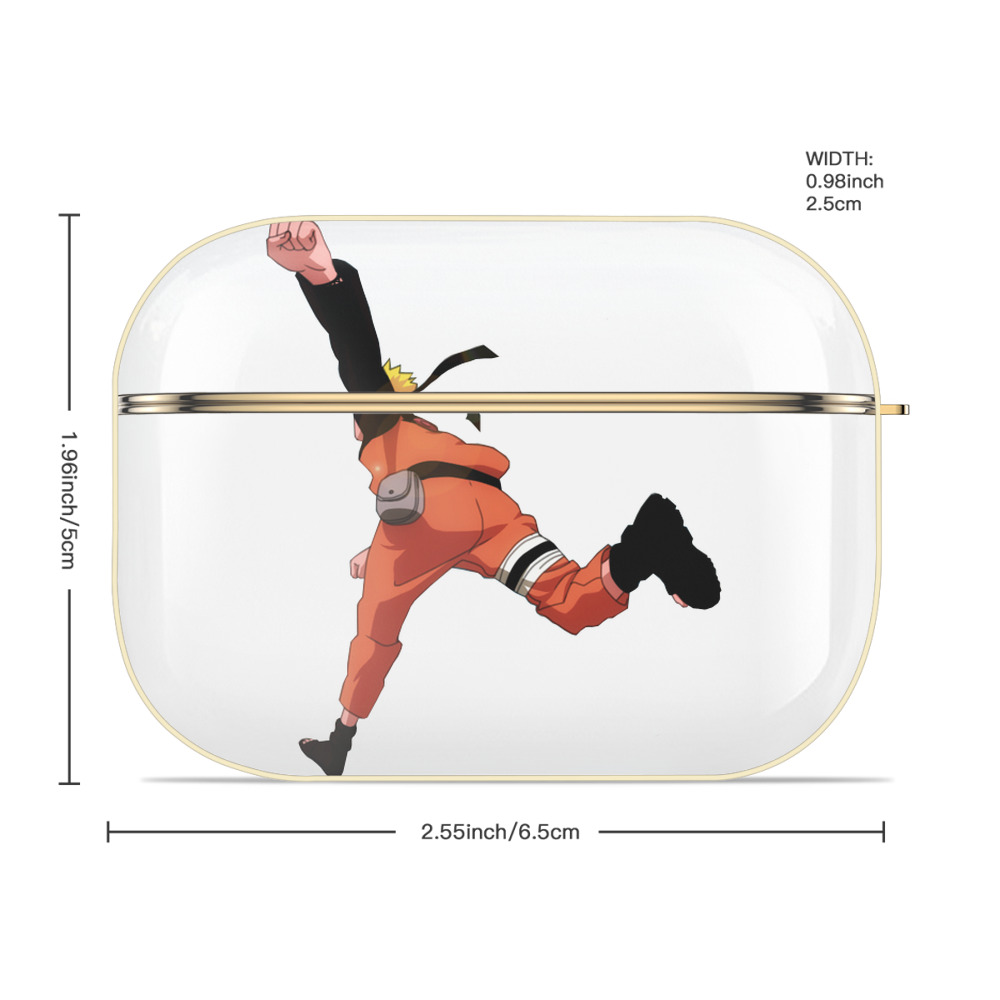NARUTO -ナルト- うずまき ナルト Uzumaki Naruto 【AirPods Pro用】ハードシェル保護ケース｜耐衝撃・防指紋・カラビナ付き商品仕様