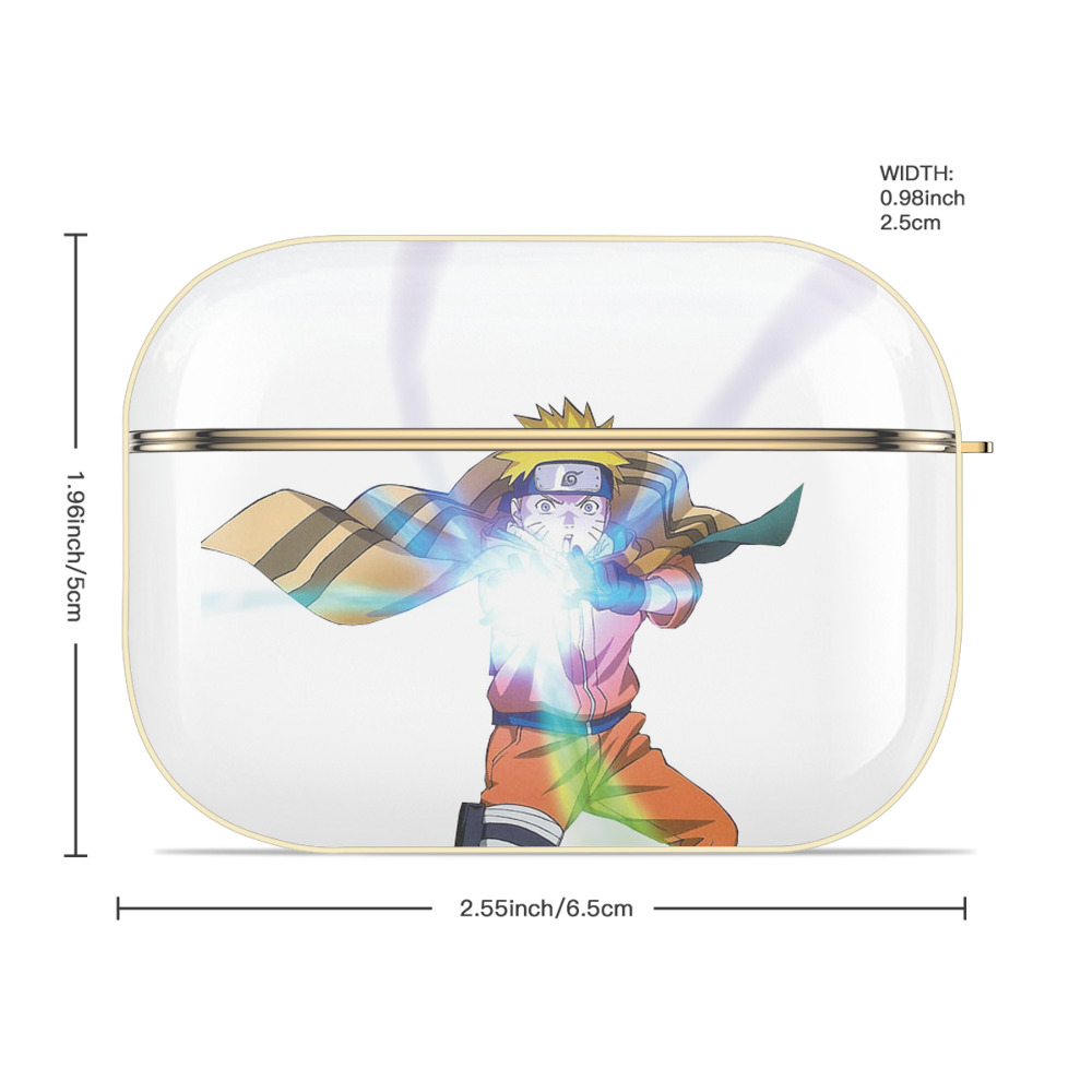 NARUTO -ナルト- うずまき ナルト Uzumaki Naruto 【AirPods Pro用】ハードシェル保護ケース｜耐衝撃・防指紋・カラビナ付き商品仕様