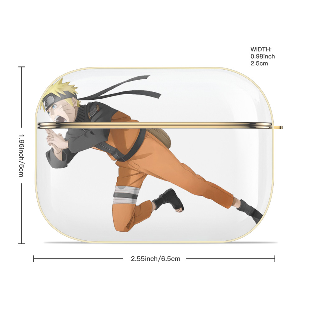 NARUTO -ナルト- うずまき ナルト Uzumaki Naruto 【AirPods Pro用】ハードシェル保護ケース｜耐衝撃・防指紋・カラビナ付き商品仕様
