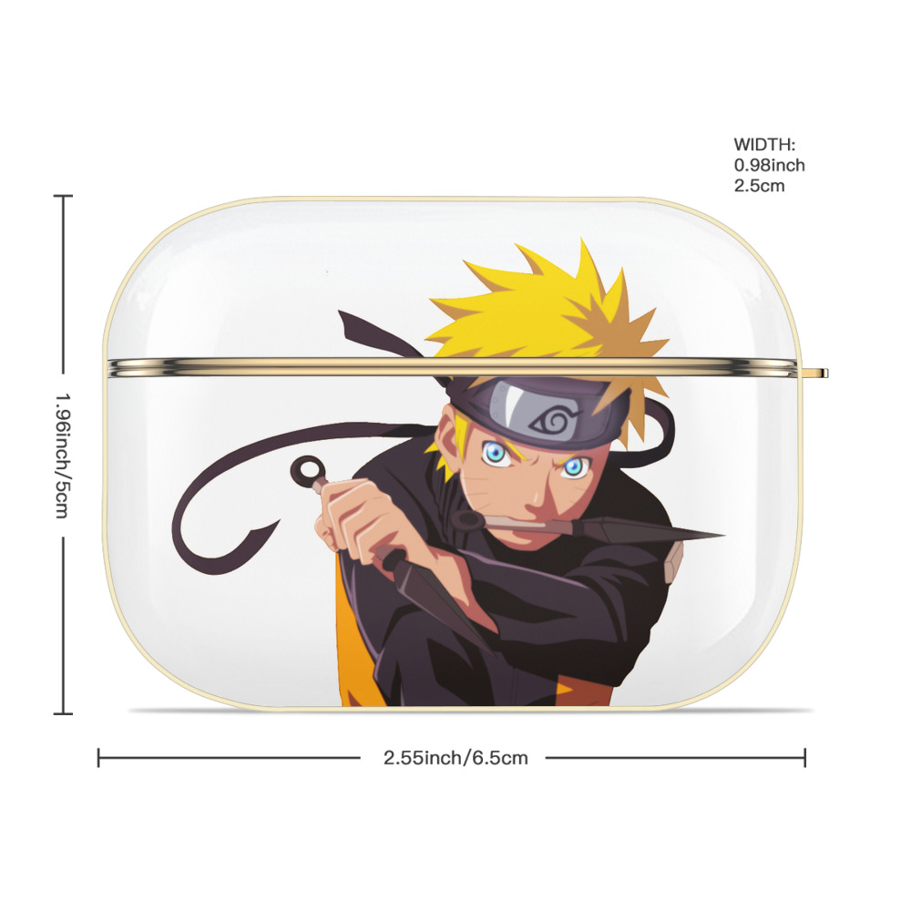 NARUTO -ナルト- うずまき ナルト Uzumaki Naruto 【AirPods Pro用】ハードシェル保護ケース｜耐衝撃・防指紋・カラビナ付き商品仕様