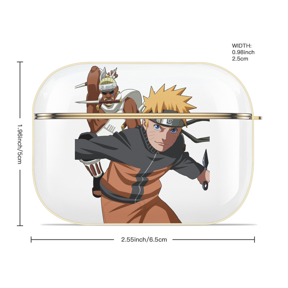 NARUTO -ナルト- うずまき ナルト Uzumaki Naruto 【AirPods Pro用】ハードシェル保護ケース｜耐衝撃・防指紋・カラビナ付き商品仕様