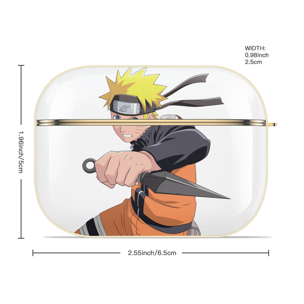 NARUTO -ナルト- うずまき ナルト Uzumaki Naruto 【AirPods Pro用】ハードシェル保護ケース｜耐衝撃・防指紋・カラビナ付き商品仕様