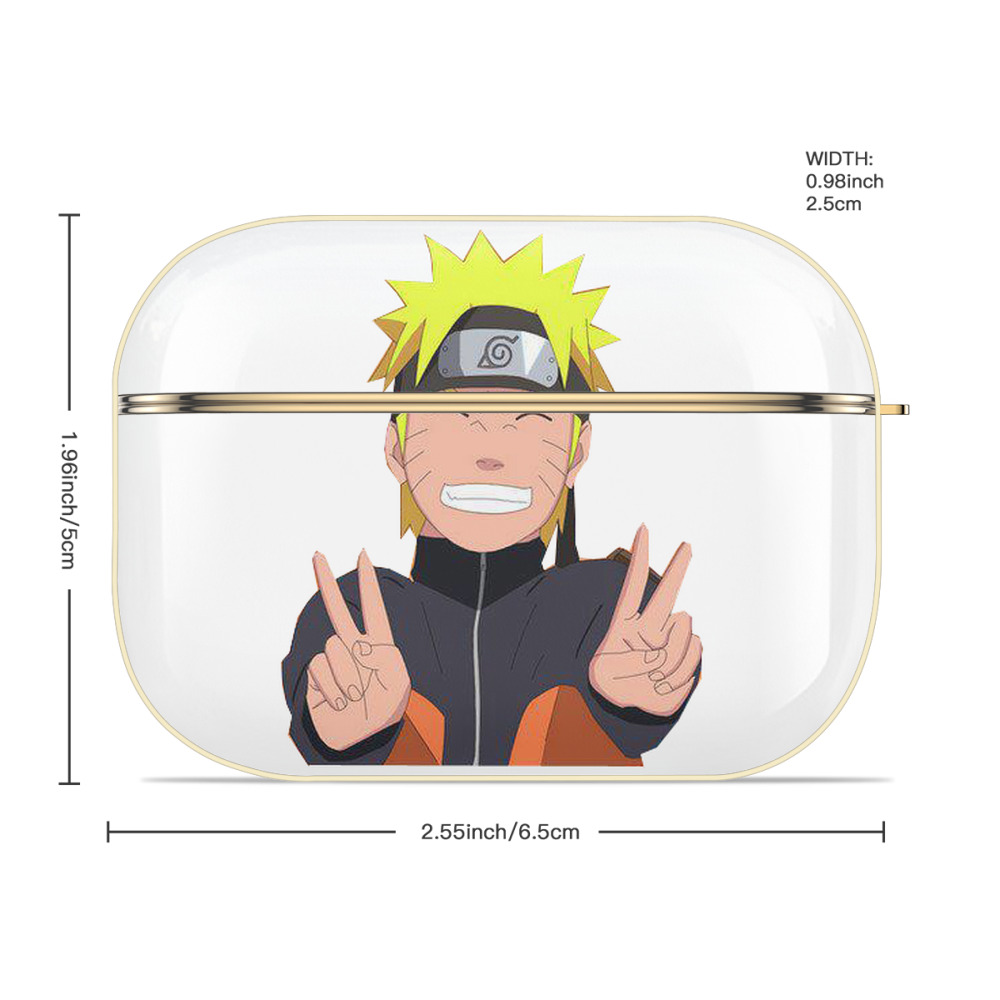 NARUTO -ナルト- うずまき ナルト Uzumaki Naruto 【AirPods Pro用】ハードシェル保護ケース｜耐衝撃・防指紋・カラビナ付き商品仕様