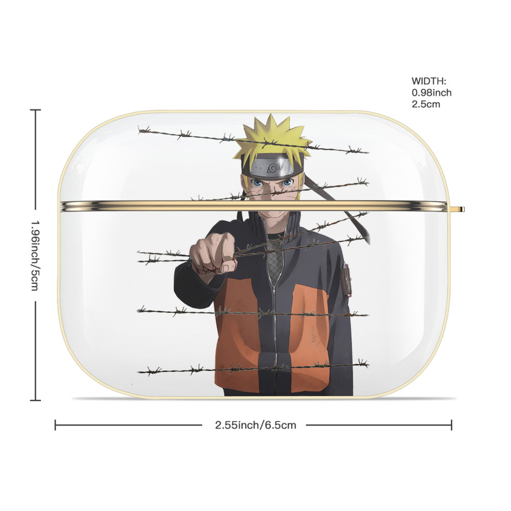 NARUTO -ナルト- うずまき ナルト Uzumaki Naruto 【AirPods Pro用】ハードシェル保護ケース｜耐衝撃・防指紋・カラビナ付き商品仕様