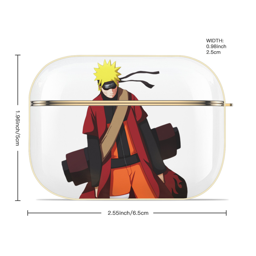 NARUTO -ナルト- うずまき ナルト Uzumaki Naruto 【AirPods Pro用】ハードシェル保護ケース｜耐衝撃・防指紋・カラビナ付き商品仕様