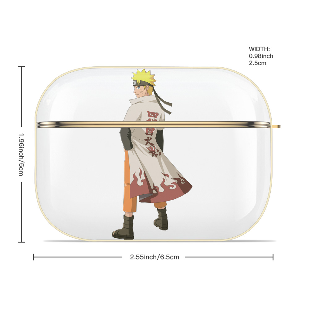 NARUTO -ナルト- うずまき ナルト Uzumaki Naruto 【AirPods Pro用】ハードシェル保護ケース｜耐衝撃・防指紋・カラビナ付き商品仕様