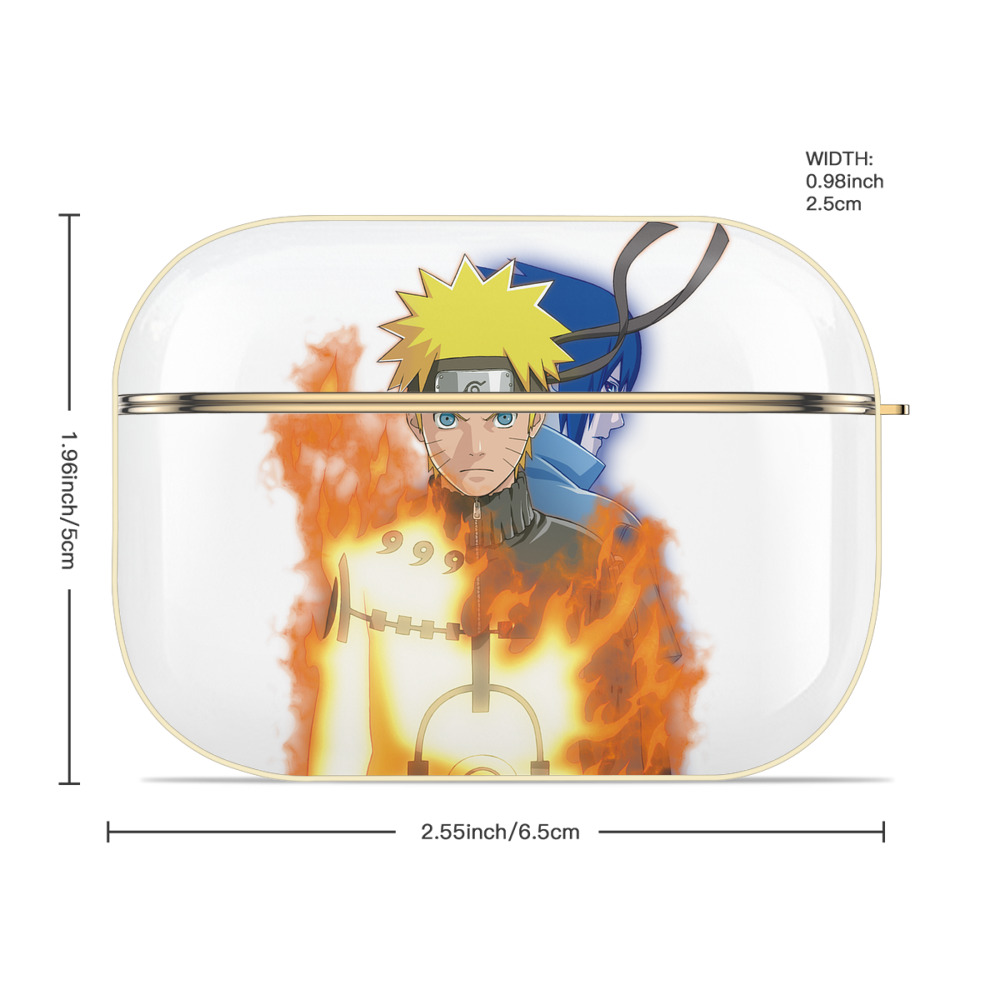 NARUTO -ナルト- うずまき ナルト Uzumaki Naruto 【AirPods Pro用】ハードシェル保護ケース｜耐衝撃・防指紋・カラビナ付き商品仕様