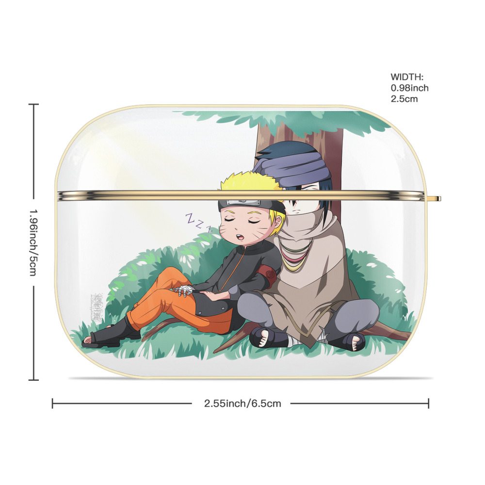 NARUTO -ナルト- うずまき ナルト Uzumaki Naruto 【AirPods Pro用】ハードシェル保護ケース｜耐衝撃・防指紋・カラビナ付き商品仕様