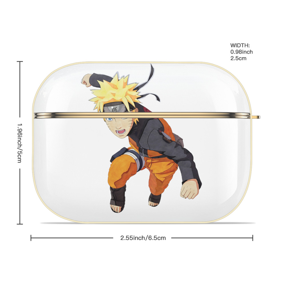 NARUTO -ナルト- うずまき ナルト Uzumaki Naruto 【AirPods Pro用】ハードシェル保護ケース｜耐衝撃・防指紋・カラビナ付き商品仕様