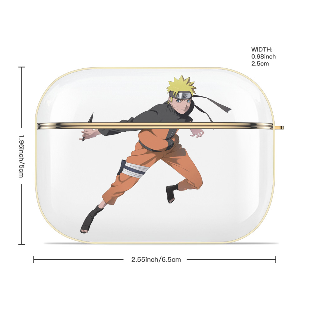 NARUTO -ナルト- うずまき ナルト Uzumaki Naruto 【AirPods Pro用】ハードシェル保護ケース｜耐衝撃・防指紋・カラビナ付き商品仕様