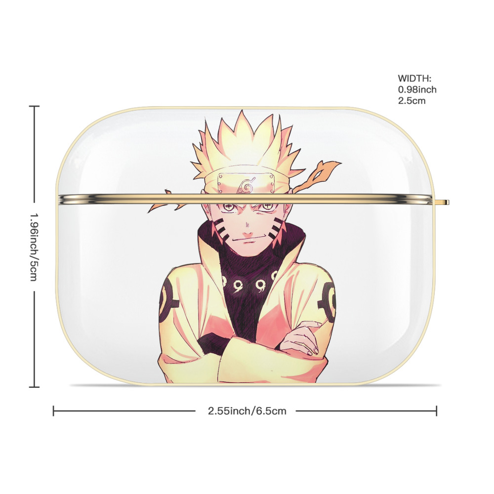 NARUTO -ナルト- うずまき ナルト Uzumaki Naruto 【AirPods Pro用】ハードシェル保護ケース｜耐衝撃・防指紋・カラビナ付き商品仕様