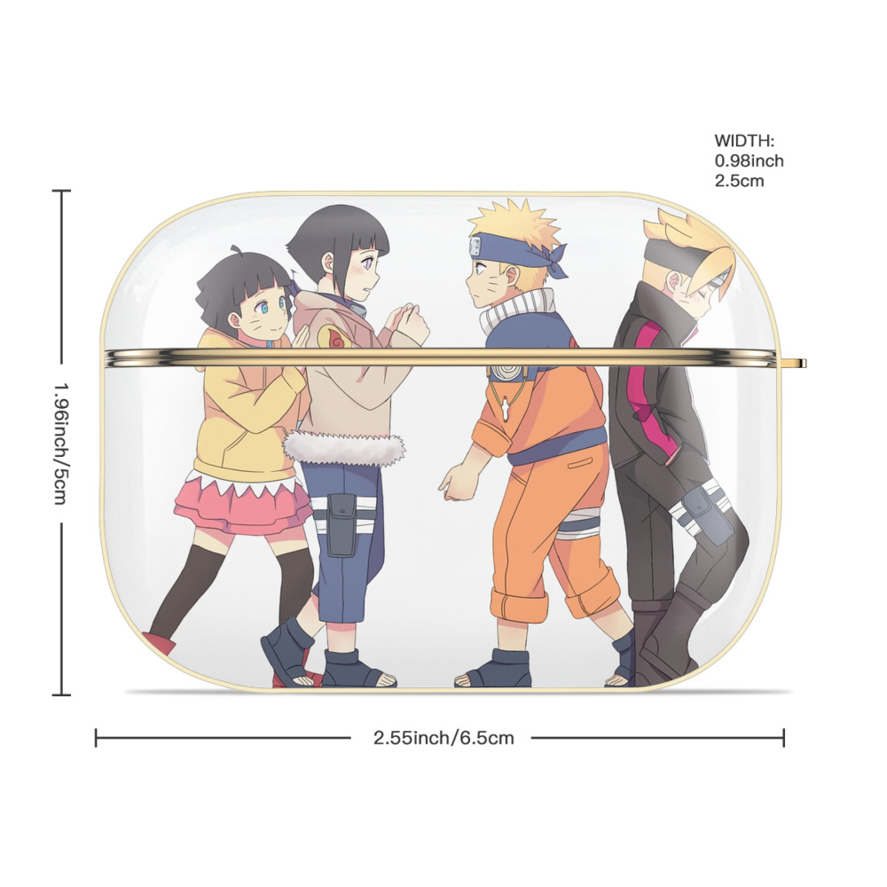 NARUTO -ナルト- うずまき ナルト Uzumaki Naruto 【AirPods Pro用】ハードシェル保護ケース｜耐衝撃・防指紋・カラビナ付き商品仕様