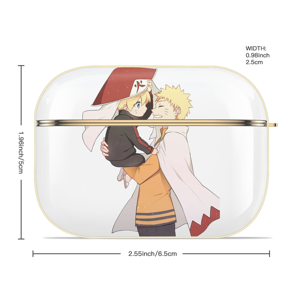 NARUTO -ナルト- うずまき ナルト Uzumaki Naruto 【AirPods Pro用】ハードシェル保護ケース｜耐衝撃・防指紋・カラビナ付き商品仕様