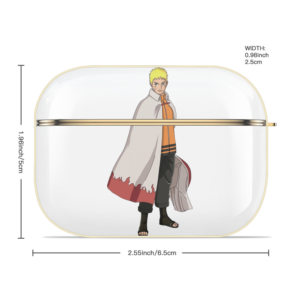 NARUTO -ナルト- うずまき ナルト Uzumaki Naruto 【AirPods Pro用】ハードシェル保護ケース｜耐衝撃・防指紋・カラビナ付き商品仕様
