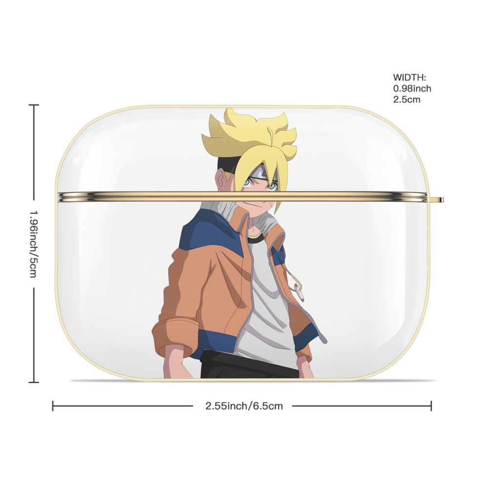 NARUTO -ナルト- うずまき ナルト Uzumaki Naruto 【AirPods Pro用】ハードシェル保護ケース｜耐衝撃・防指紋・カラビナ付き商品仕様