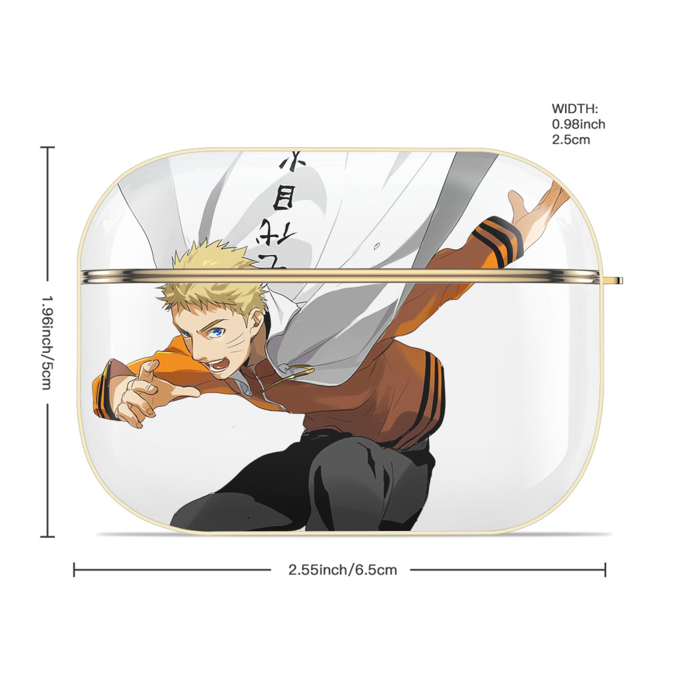 NARUTO -ナルト- うずまき ナルト Uzumaki Naruto 【AirPods Pro用】ハードシェル保護ケース｜耐衝撃・防指紋・カラビナ付き商品仕様