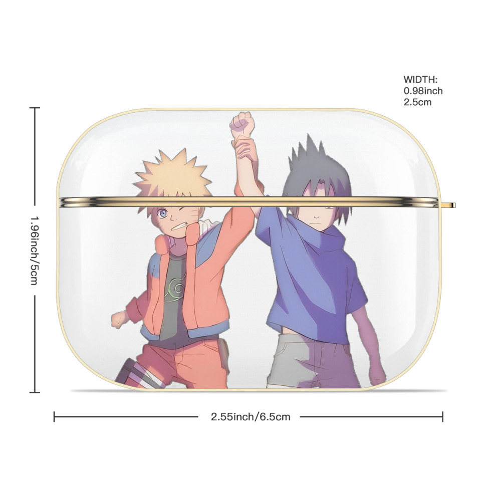 NARUTO -ナルト- うちは サスケ Uchiha Sasuke 【AirPods Pro用】ハードシェル保護ケース｜耐衝撃・防指紋・カラビナ付き商品仕様