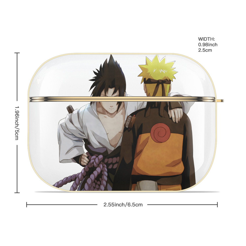 NARUTO -ナルト- うちは サスケ Uchiha Sasuke 【AirPods Pro用】ハードシェル保護ケース｜耐衝撃・防指紋・カラビナ付き商品仕様