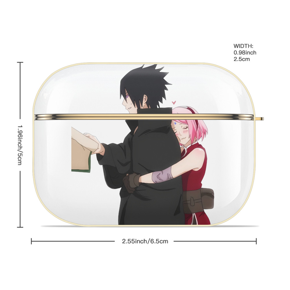 NARUTO -ナルト- うちは サスケ Uchiha Sasuke 【AirPods Pro用】ハードシェル保護ケース｜耐衝撃・防指紋・カラビナ付き商品仕様