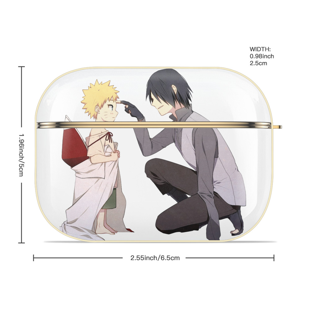 NARUTO -ナルト- うちは サスケ Uchiha Sasuke 【AirPods Pro用】ハードシェル保護ケース｜耐衝撃・防指紋・カラビナ付き商品仕様