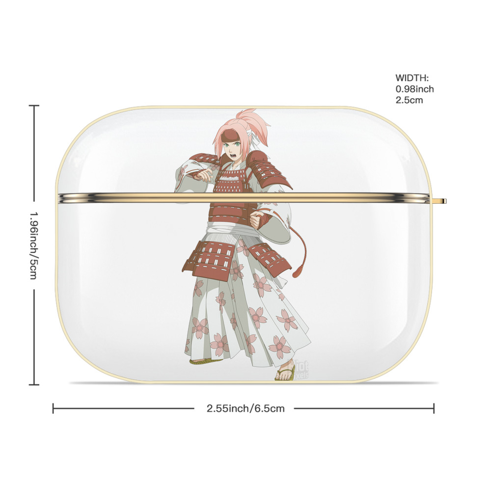 NARUTO -ナルト- 春野サクラ Haruno Sakura 【AirPods Pro用】ハードシェル保護ケース｜耐衝撃・防指紋・カラビナ付き商品仕様