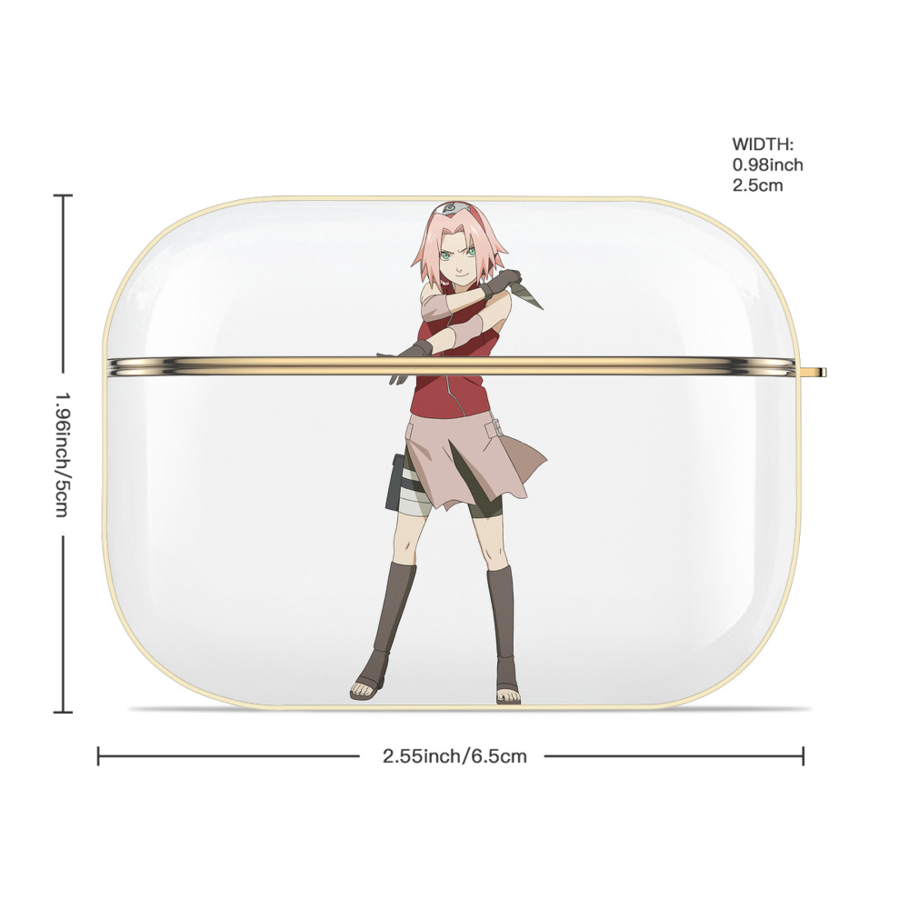 NARUTO -ナルト- 春野サクラ Haruno Sakura 【AirPods Pro用】ハードシェル保護ケース｜耐衝撃・防指紋・カラビナ付き商品仕様
