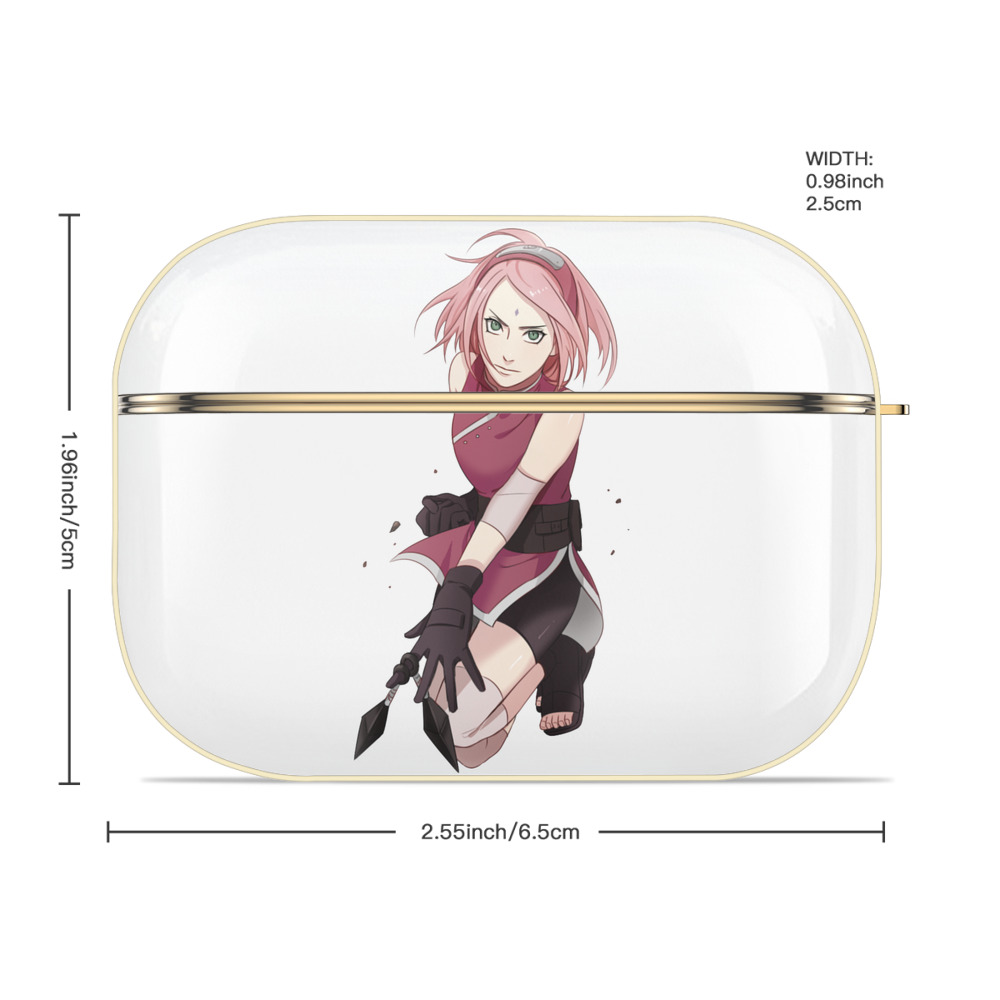 NARUTO -ナルト- 春野サクラ Haruno Sakura 【AirPods Pro用】ハードシェル保護ケース｜耐衝撃・防指紋・カラビナ付き商品仕様
