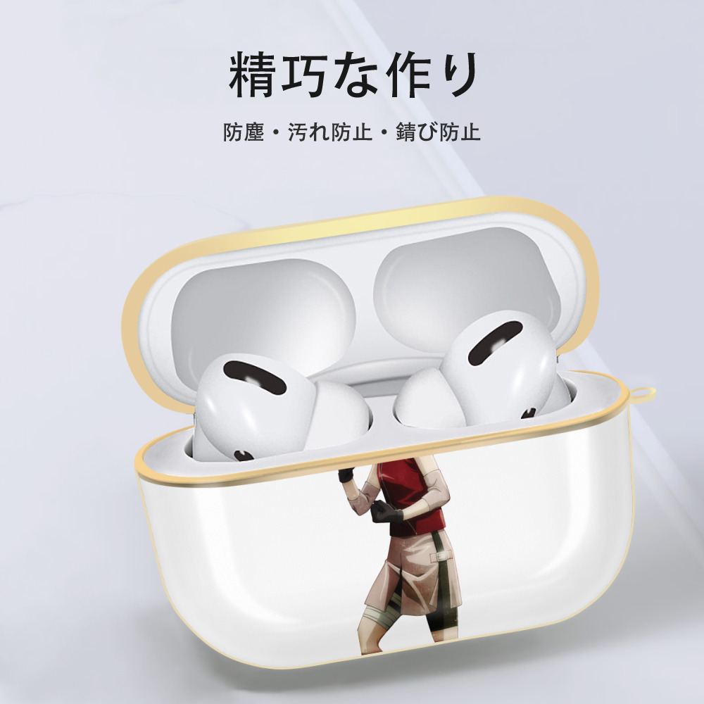 NARUTO -ナルト- 春野サクラ Haruno Sakura 【AirPods Pro用】ハードシェル保護ケース｜耐衝撃・防指紋・カラビナ付き商品仕様