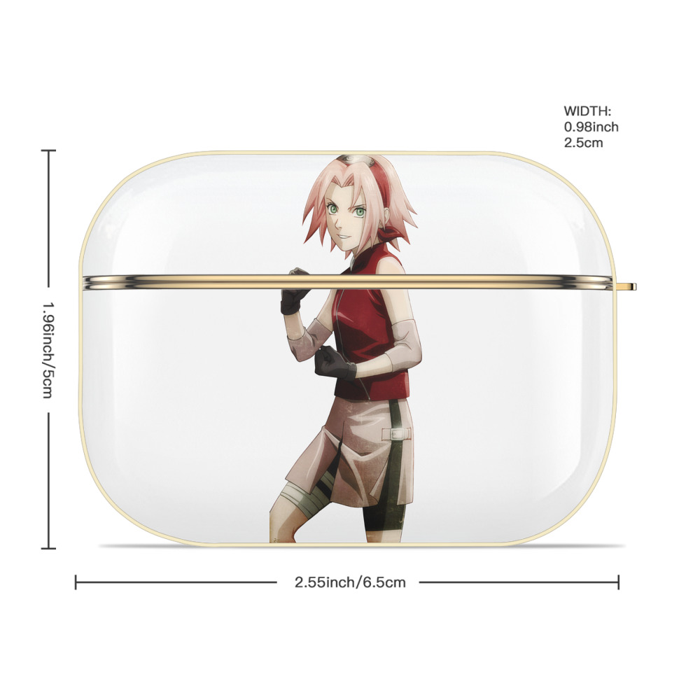 NARUTO -ナルト- 春野サクラ Haruno Sakura 【AirPods Pro用】ハードシェル保護ケース｜耐衝撃・防指紋・カラビナ付き商品仕様
