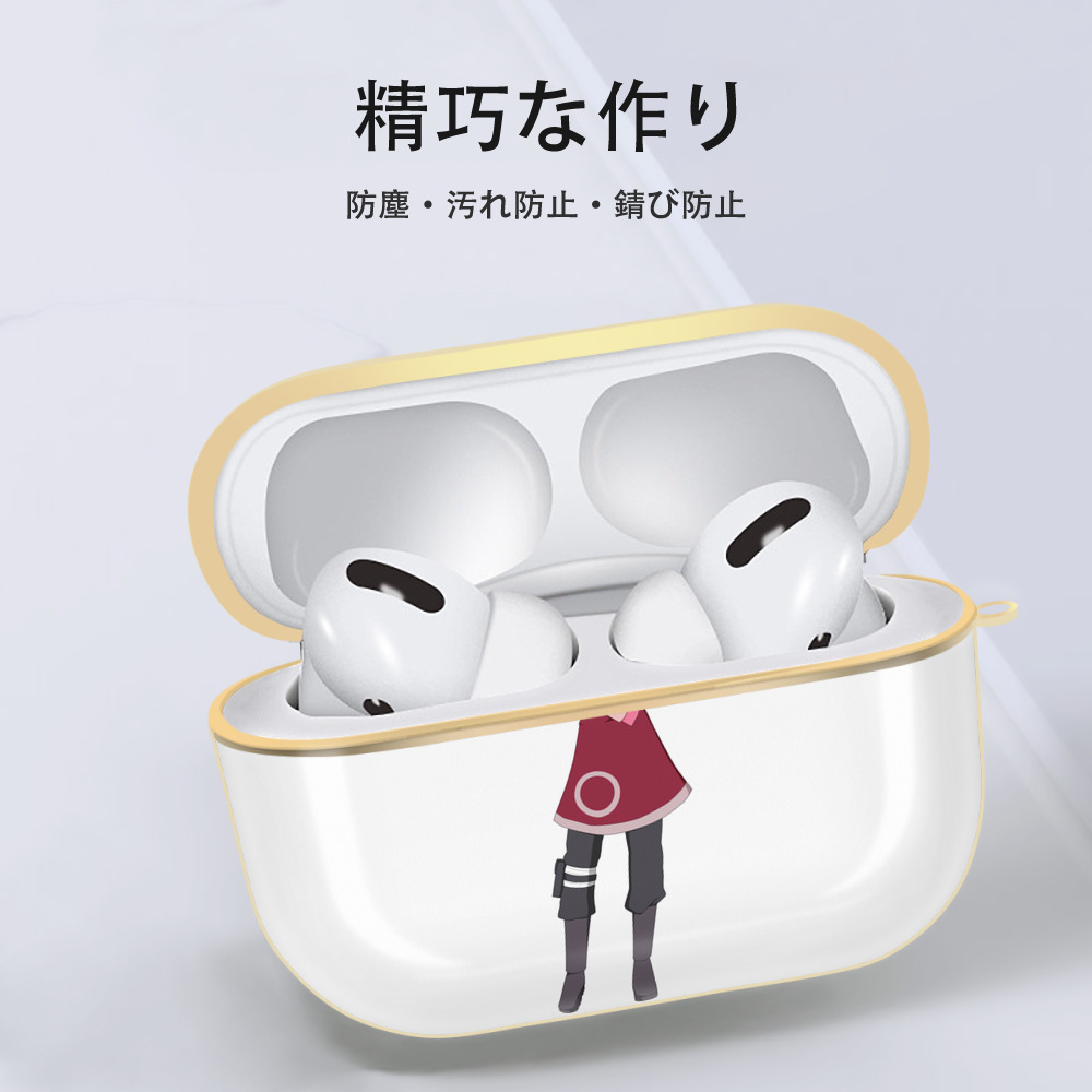 NARUTO -ナルト- 春野サクラ Haruno Sakura 【AirPods Pro用】ハードシェル保護ケース｜耐衝撃・防指紋・カラビナ付き商品仕様