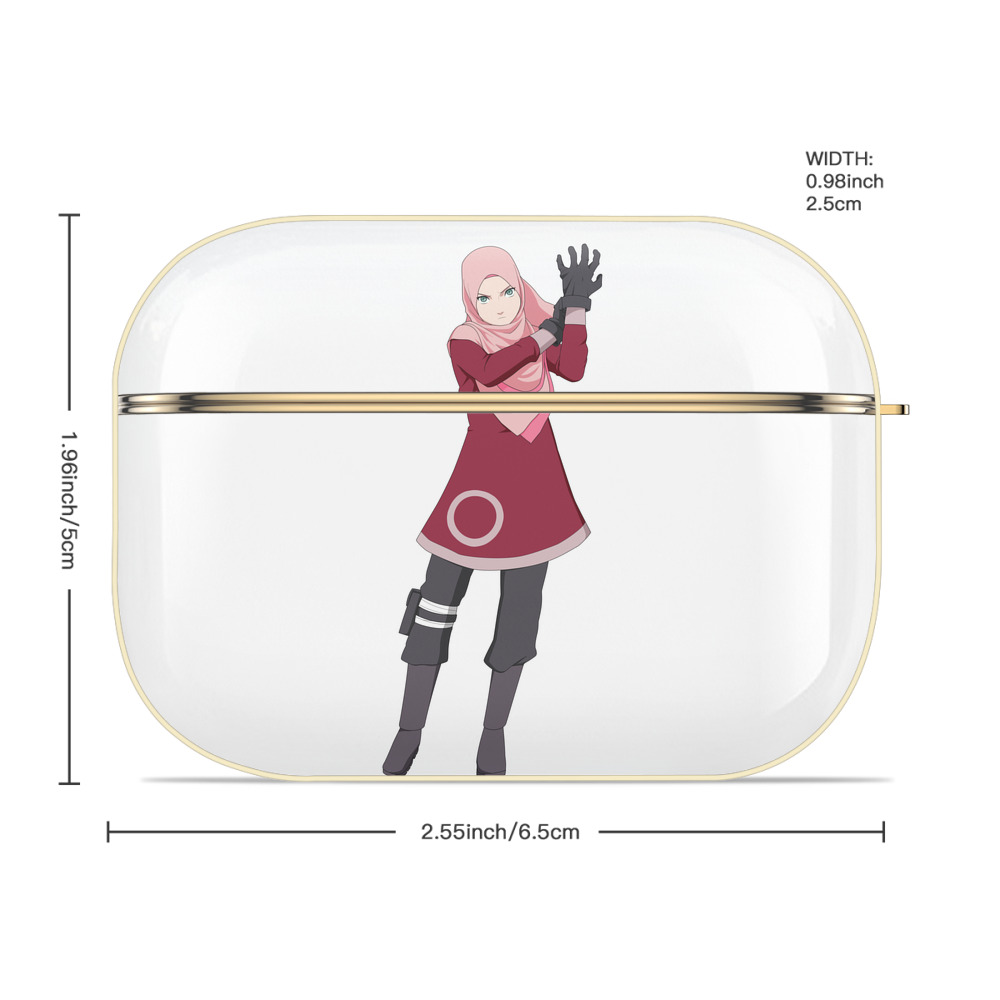 NARUTO -ナルト- 春野サクラ Haruno Sakura 【AirPods Pro用】ハードシェル保護ケース｜耐衝撃・防指紋・カラビナ付き商品仕様
