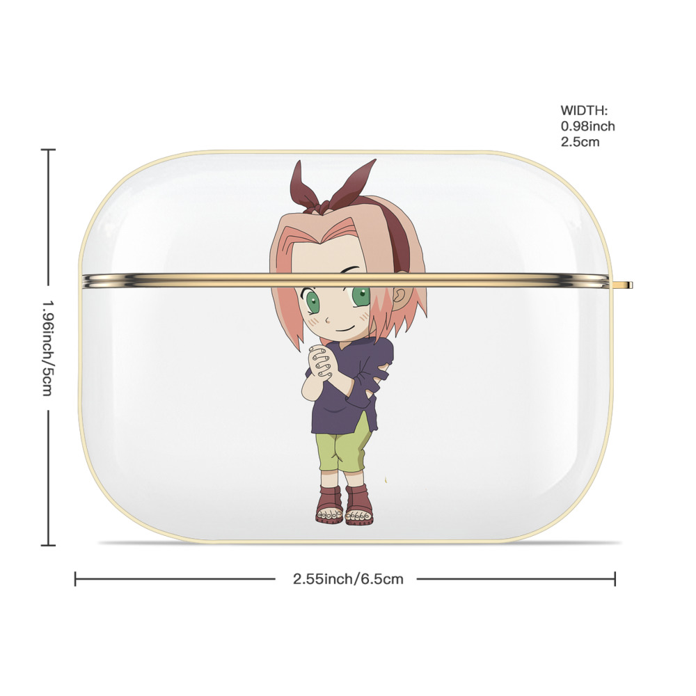 NARUTO -ナルト- 春野サクラ Haruno Sakura 【AirPods Pro用】ハードシェル保護ケース｜耐衝撃・防指紋・カラビナ付き商品仕様