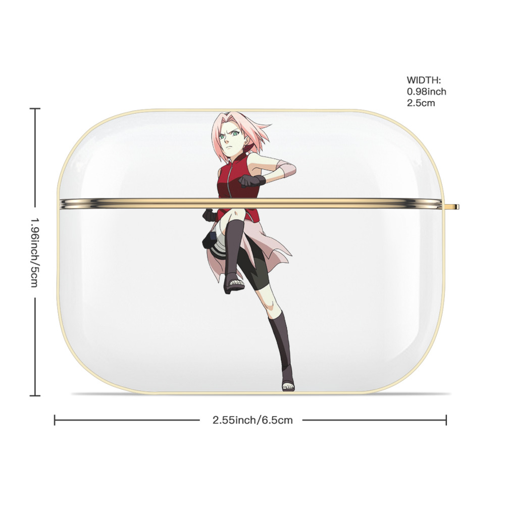 NARUTO -ナルト- 春野サクラ Haruno Sakura 【AirPods Pro用】ハードシェル保護ケース｜耐衝撃・防指紋・カラビナ付き商品仕様