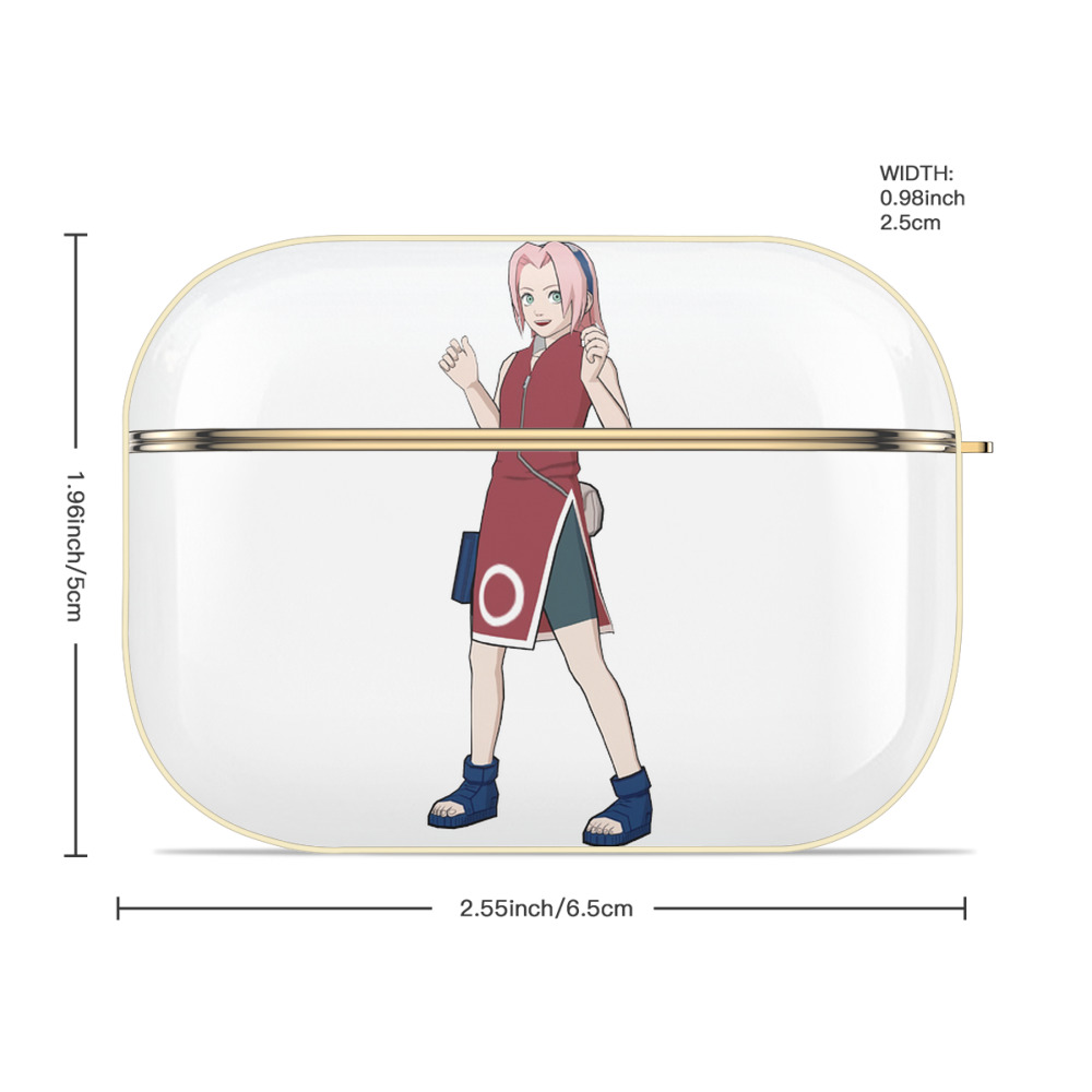 NARUTO -ナルト- 春野サクラ Haruno Sakura 【AirPods Pro用】ハードシェル保護ケース｜耐衝撃・防指紋・カラビナ付き商品仕様