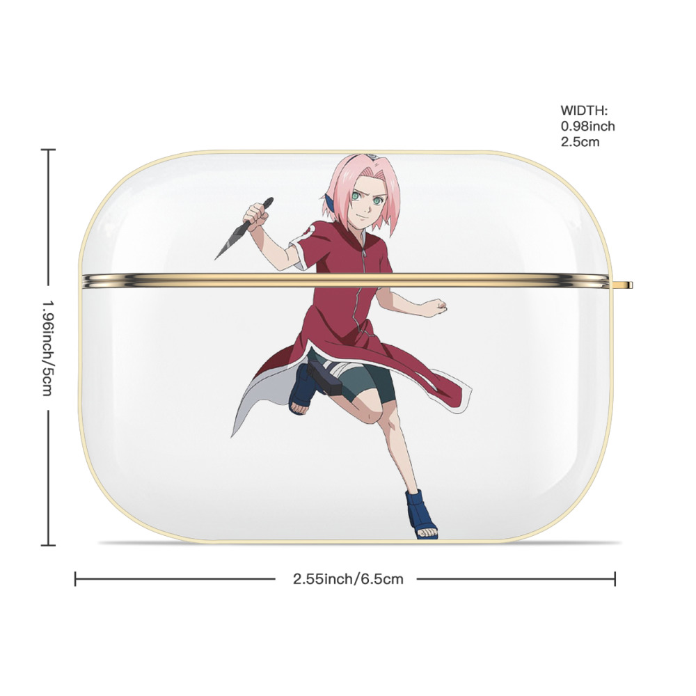 NARUTO -ナルト- 春野サクラ Haruno Sakura 【AirPods Pro用】ハードシェル保護ケース｜耐衝撃・防指紋・カラビナ付き商品仕様