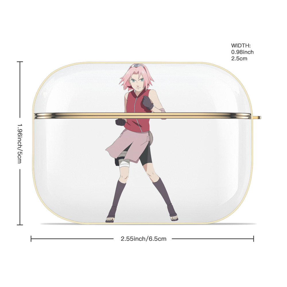 NARUTO -ナルト- 春野サクラ Haruno Sakura 【AirPods Pro用】ハードシェル保護ケース｜耐衝撃・防指紋・カラビナ付き商品仕様