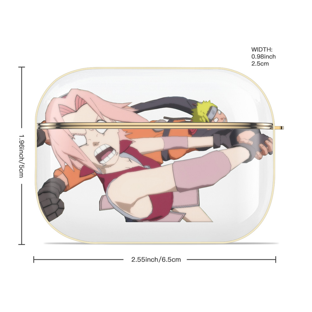 NARUTO -ナルト- 春野サクラ Haruno Sakura 【AirPods Pro用】ハードシェル保護ケース｜耐衝撃・防指紋・カラビナ付き商品仕様