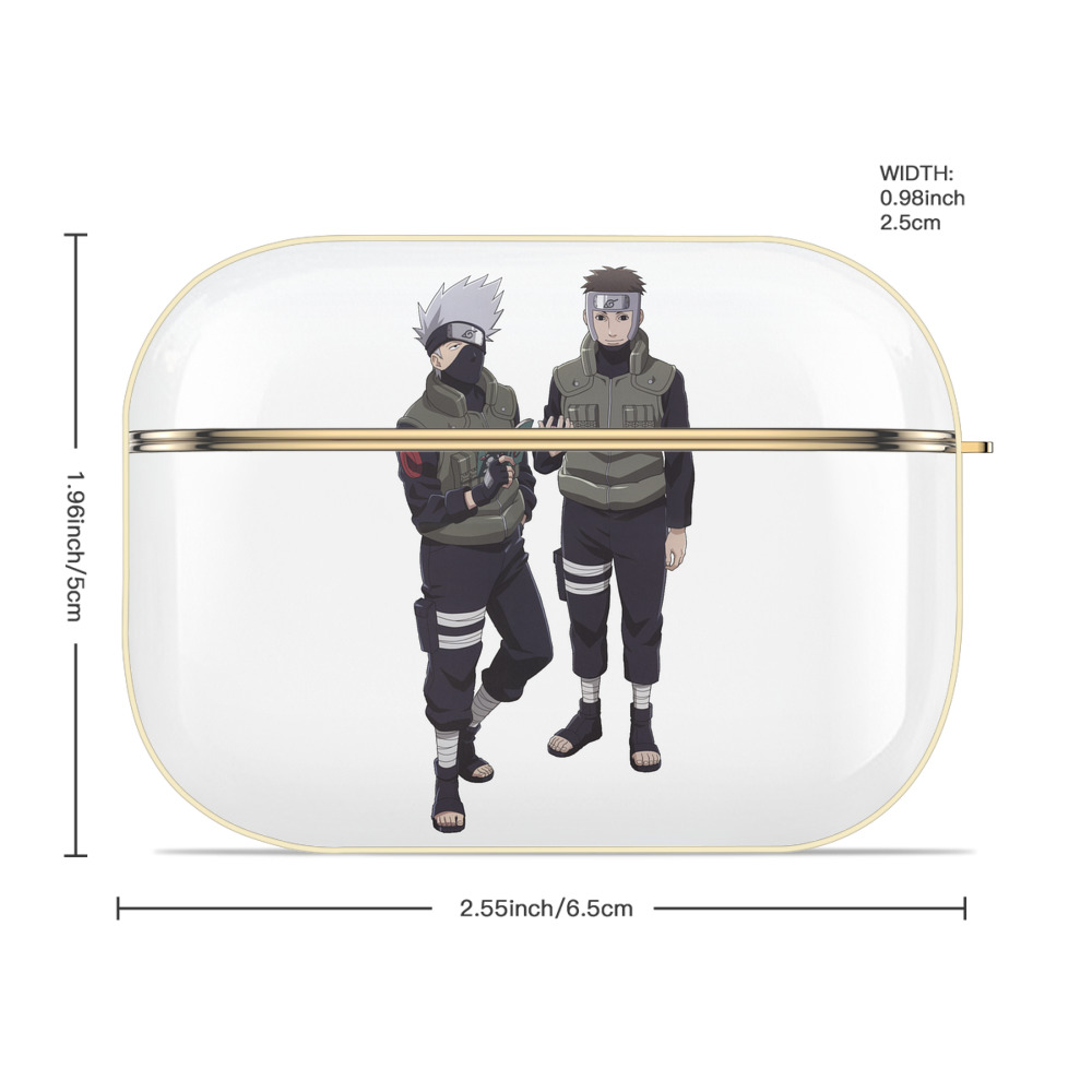 NARUTO -ナルト- はたけ カカシ Hatake Kakashi 【AirPods Pro用】ハードシェル保護ケース｜耐衝撃・防指紋・カラビナ付き商品仕様