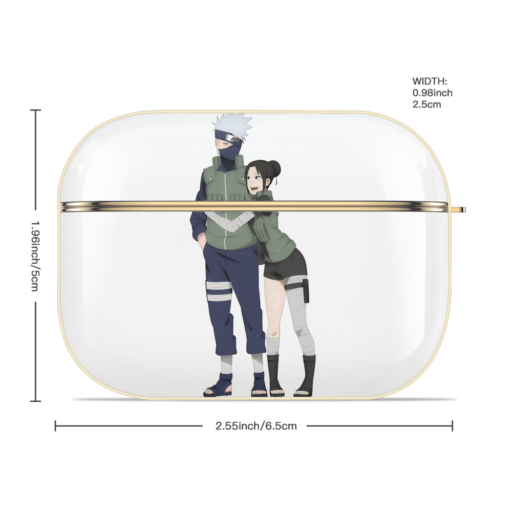 NARUTO -ナルト- はたけ カカシ Hatake Kakashi 【AirPods Pro用】ハードシェル保護ケース｜耐衝撃・防指紋・カラビナ付き商品仕様