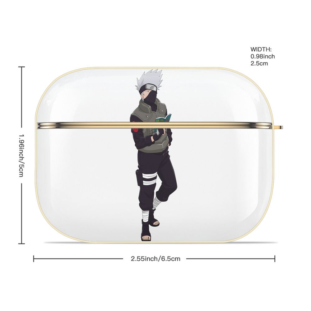 NARUTO -ナルト- はたけ カカシ Hatake Kakashi 【AirPods Pro用】ハードシェル保護ケース｜耐衝撃・防指紋・カラビナ付き商品仕様